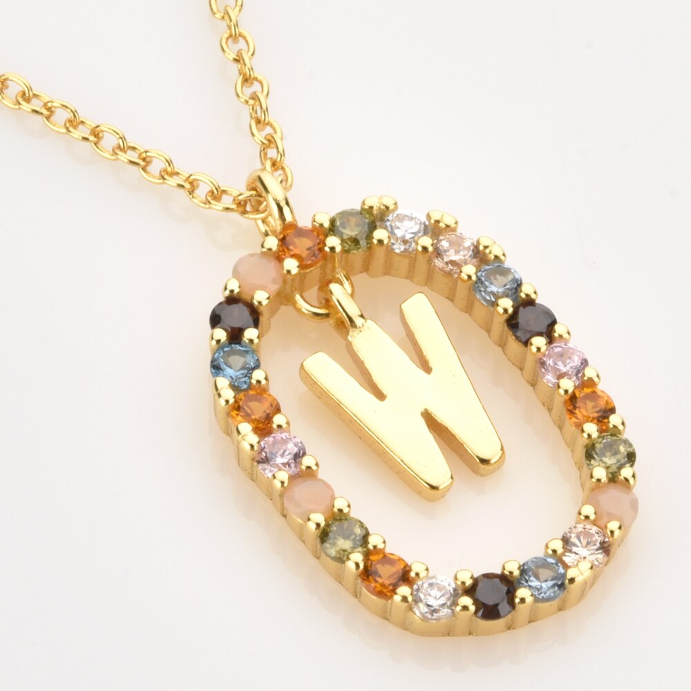 Initial Spring Necklace 