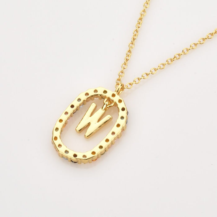 Collana con iniziale a molla