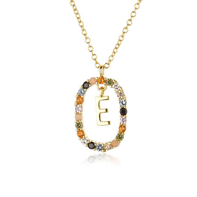 Collana con iniziale a molla