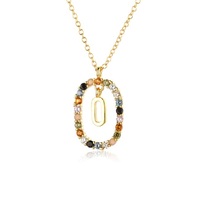 Collana con iniziale a molla