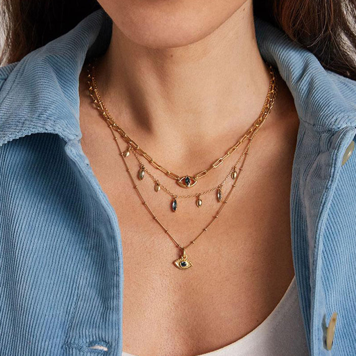Collana Turchese Eye Oro