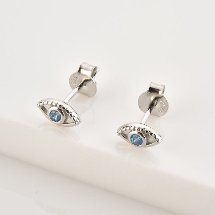 Silver Krishna Eye Earrings 