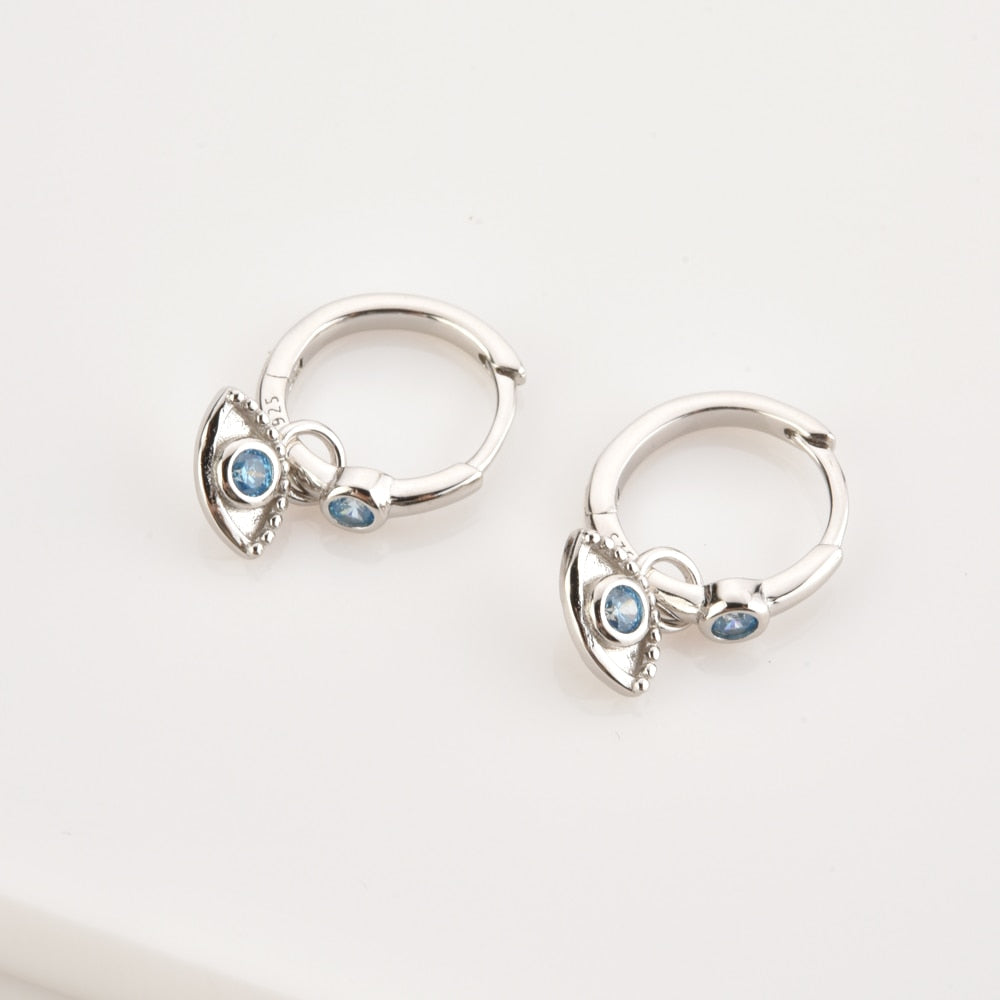 Silver Krishna Eye Earrings 