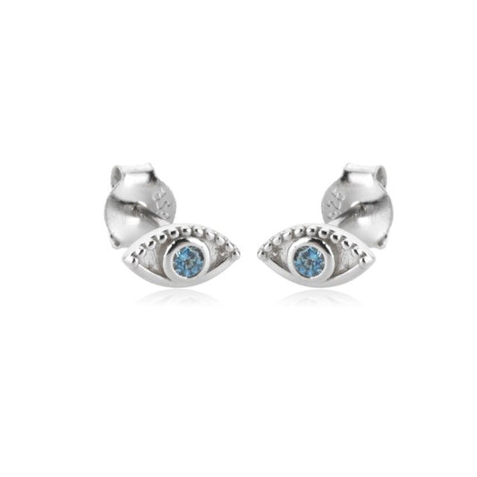 Pendientes Krishna Eye Plata