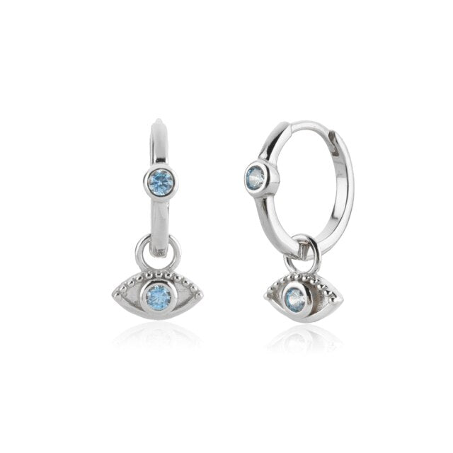 Silver Krishna Eye Earrings 