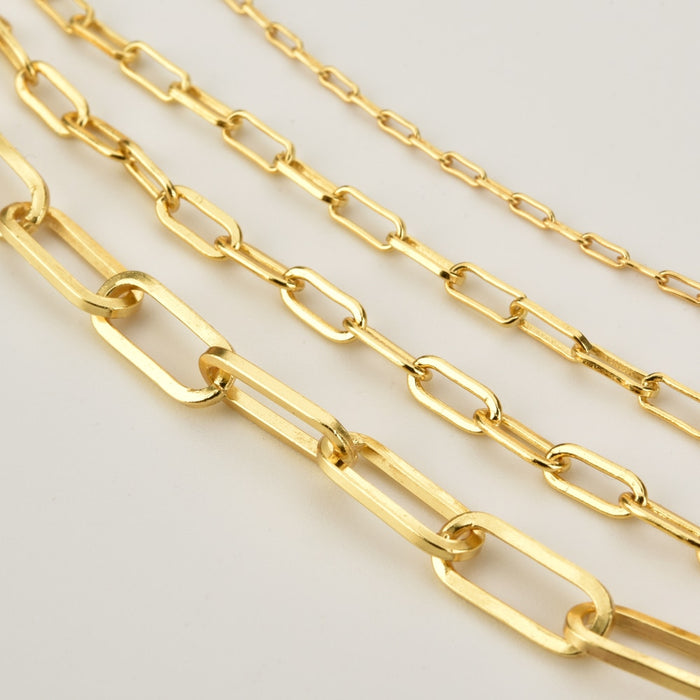 Gold Small Links Necklace 