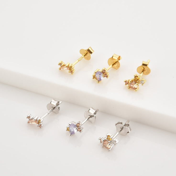 Silver Khep Earrings 