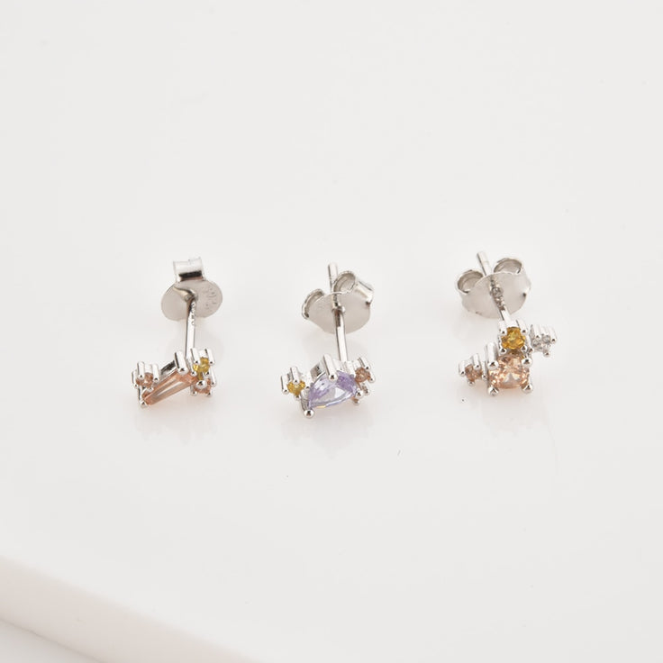 Silver Khep Earrings 