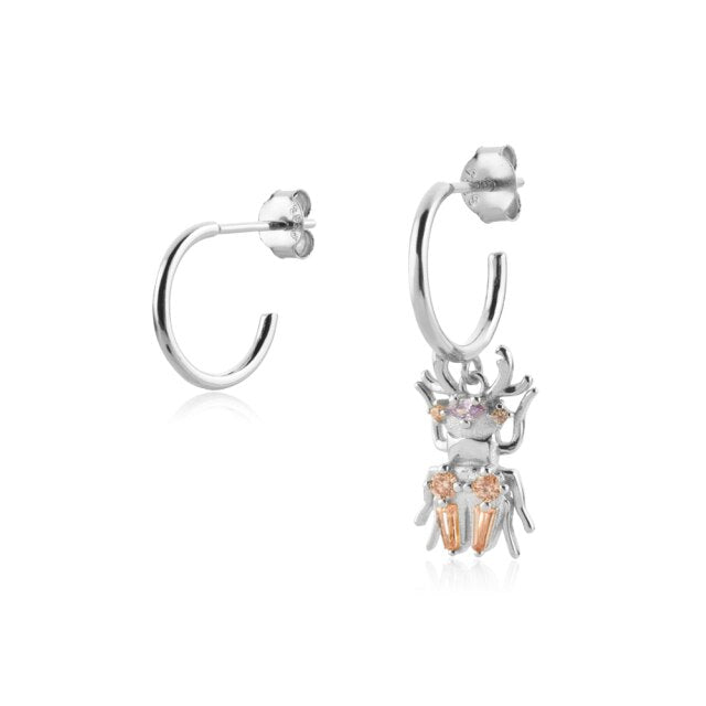 Silver Khepri Earrings 