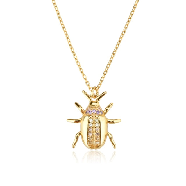 Gold Khepra Necklace 