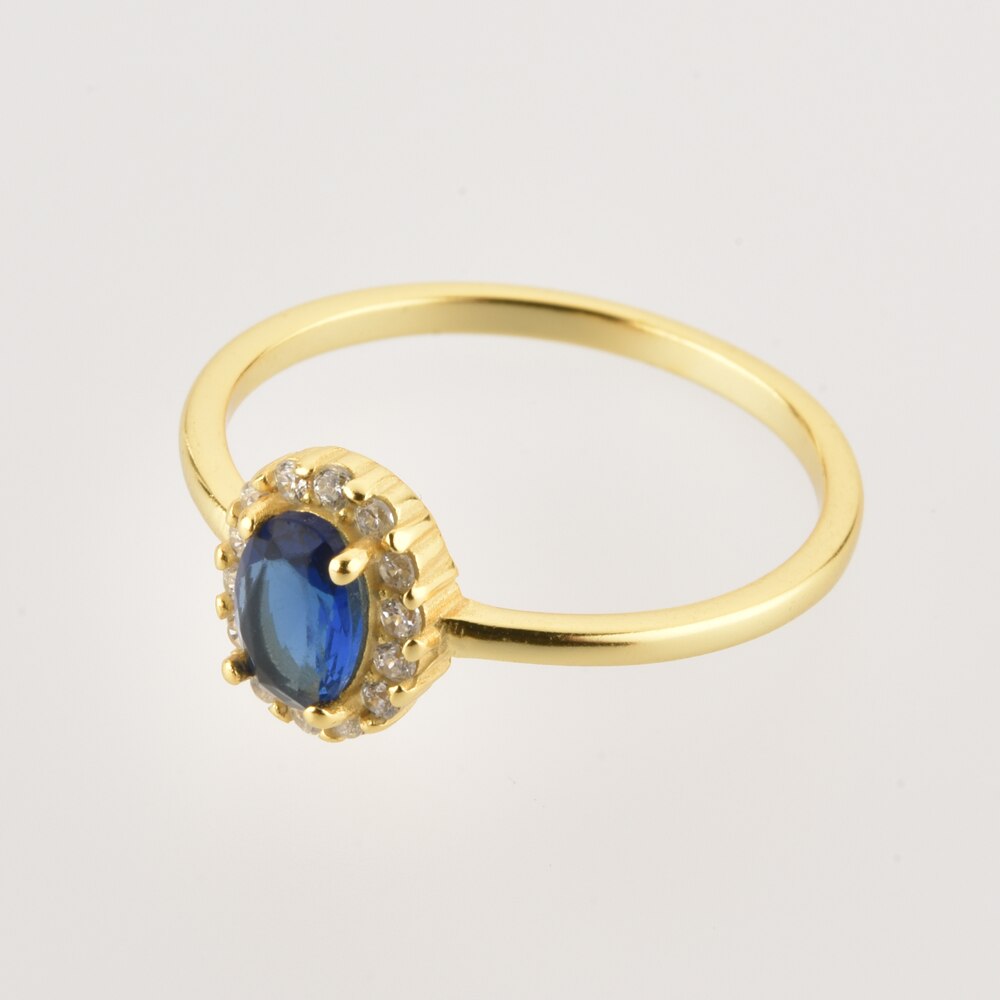 Blue Oval Ring 