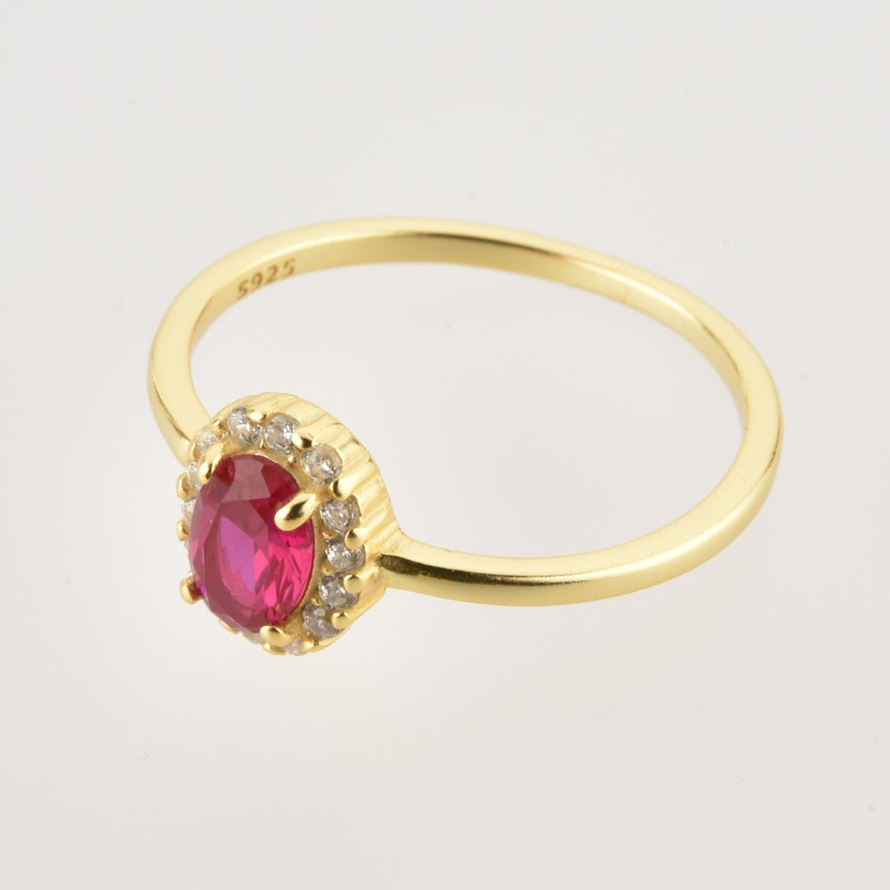 Pink Oval Ring 