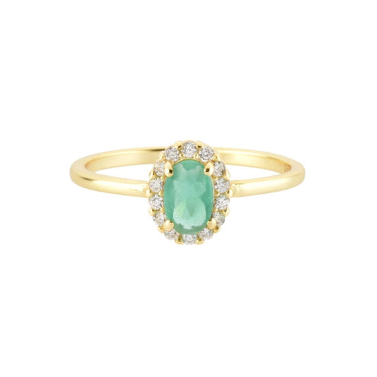 Green Oval Ring 