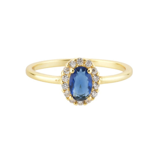 Blue Oval Ring 