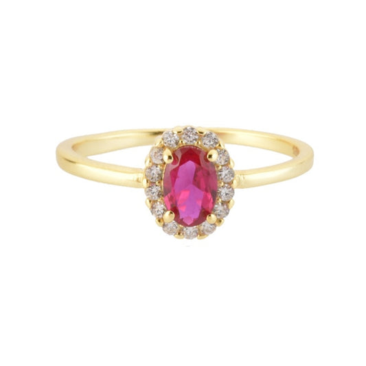 Pink Oval Ring 