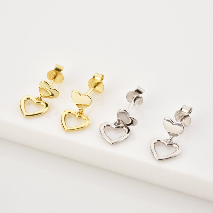 Helena Silver Hoops