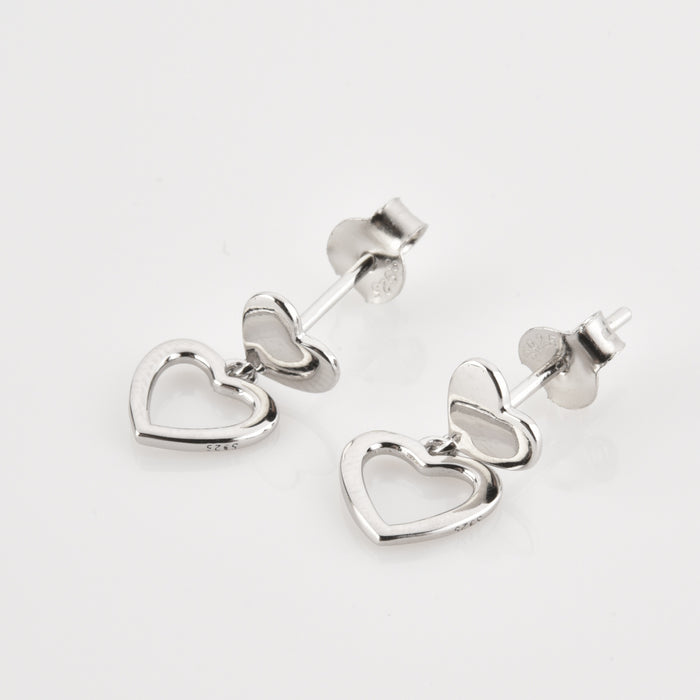 Helena Silver Hoops
