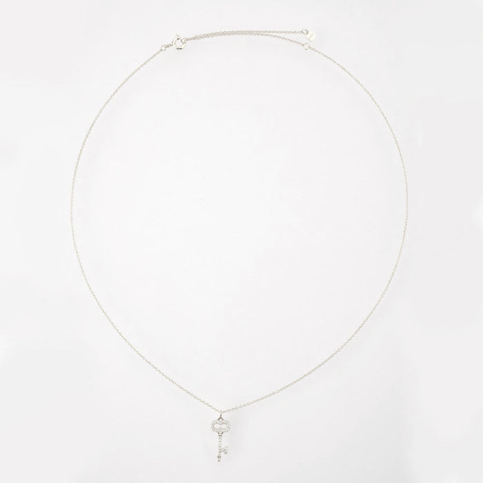 Silver Shiny Key Necklace