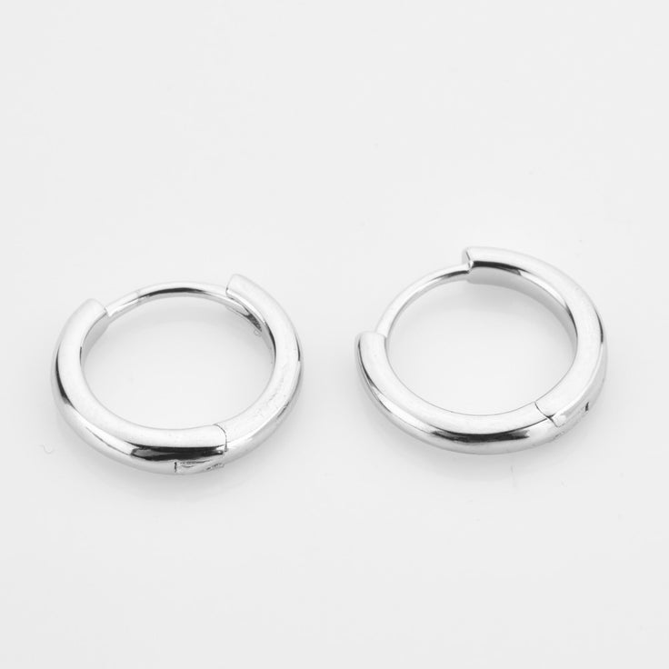 Mini Basic Silver Hoops - 5, 6, 7, 8, 9, 10, 11 and 12mm