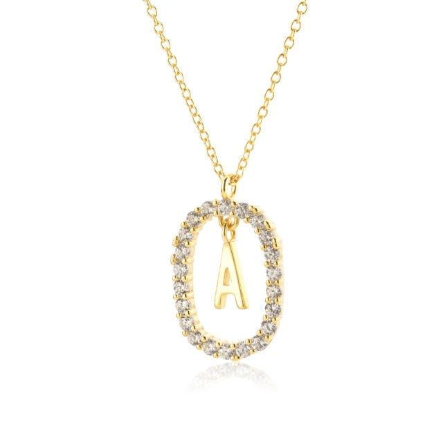 Collana White Spring Iniziale Oro