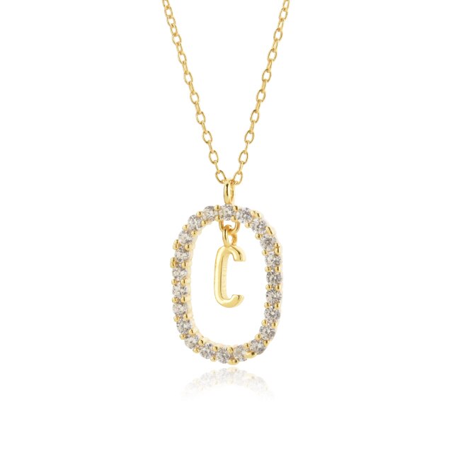 Collana White Spring Iniziale Oro