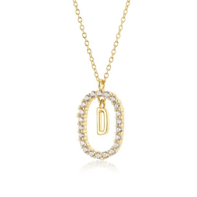 Collana White Spring Iniziale Oro