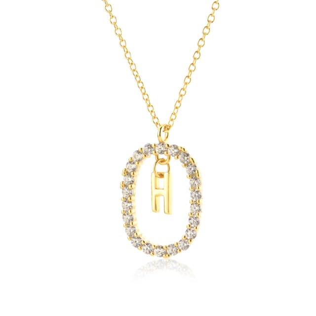 Collana White Spring Iniziale Oro