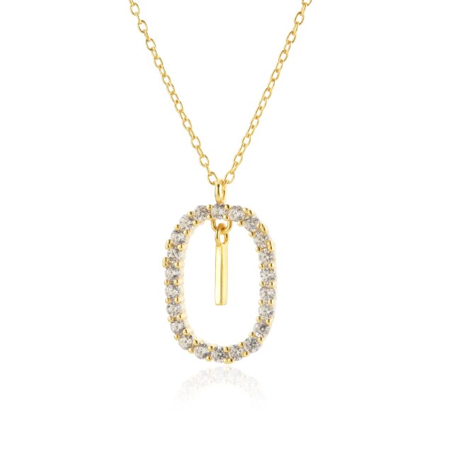 Collana White Spring Iniziale Oro