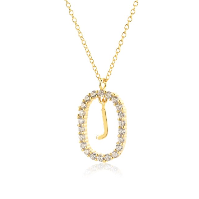 Collana White Spring Iniziale Oro