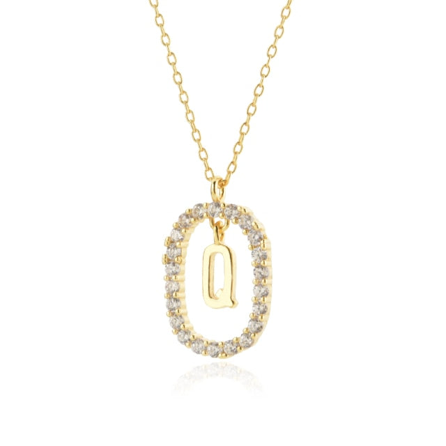 Collana White Spring Iniziale Oro