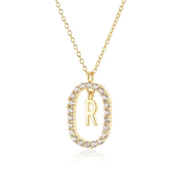Collana White Spring Iniziale Oro