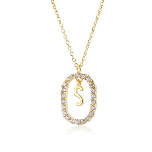Collana White Spring Iniziale Oro
