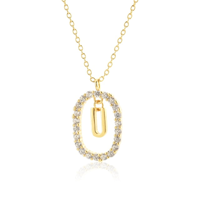 Collana White Spring Iniziale Oro