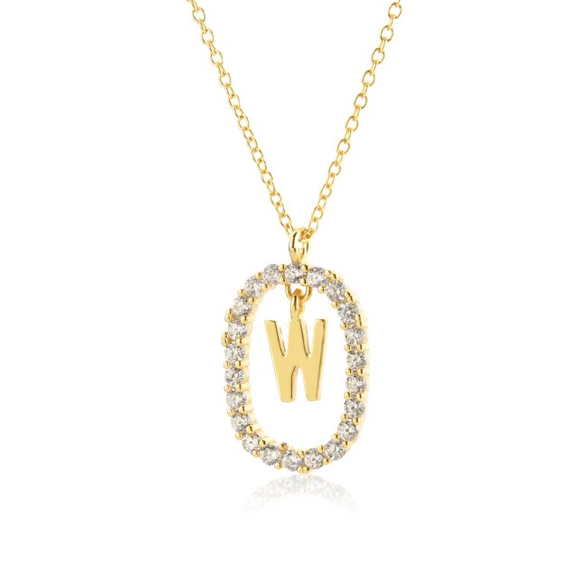 Collana White Spring Iniziale Oro