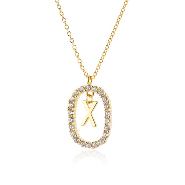 Collana White Spring Iniziale Oro
