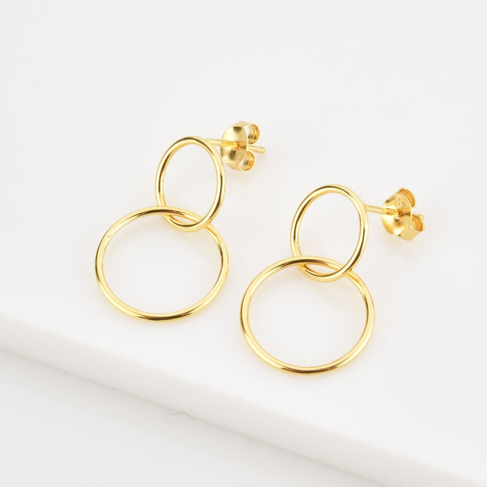 Pendientes Two Oro