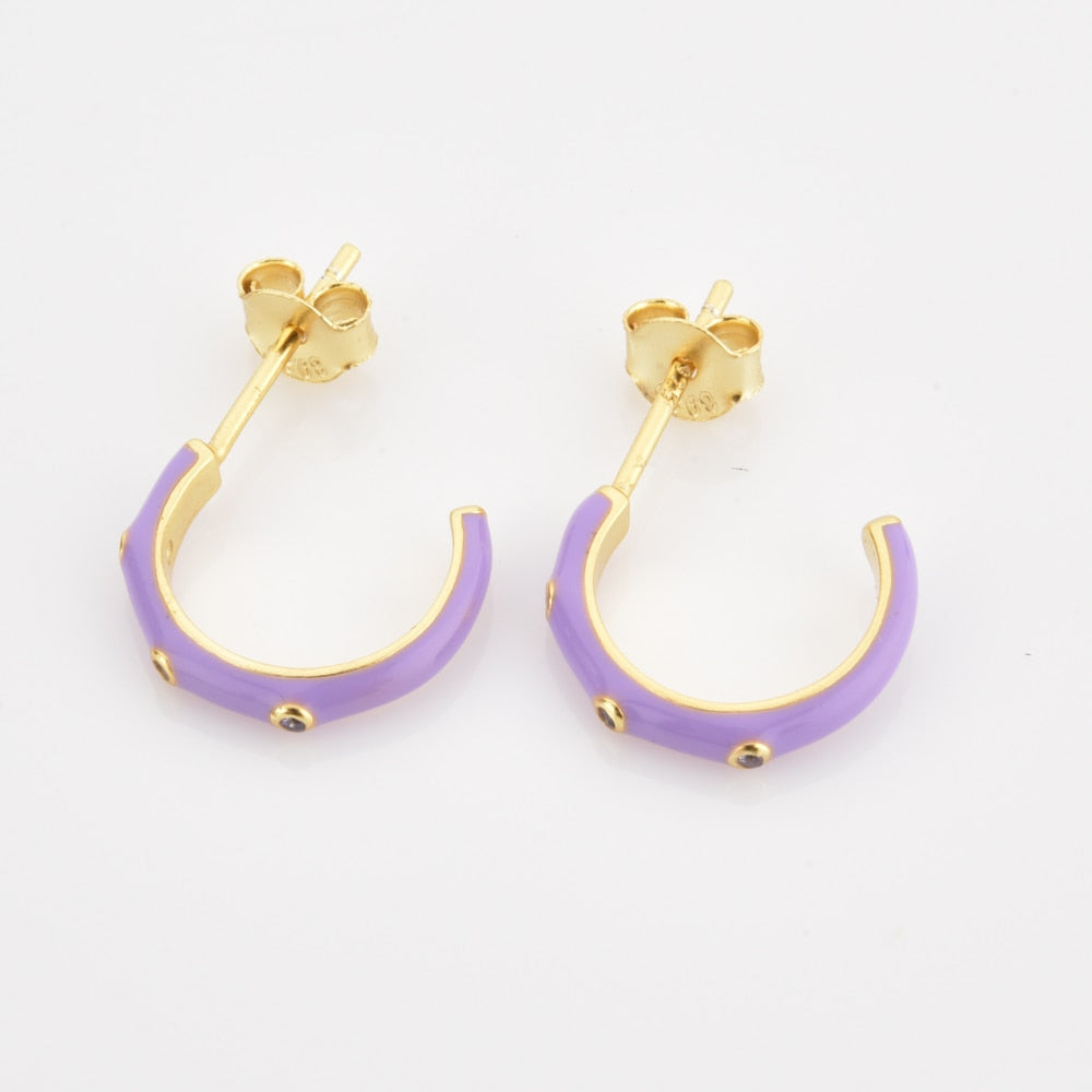 Lara Lilac Hoops 