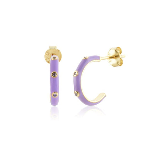 Lara Lilac Hoops 