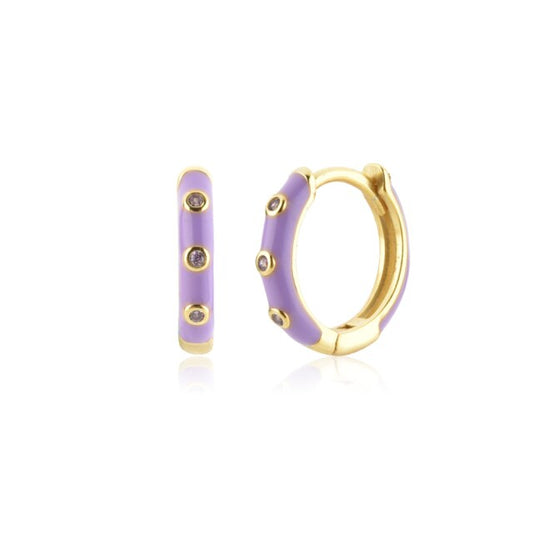 Mini Lara Lilac Hoops 