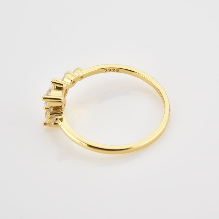 Dalia Blue Gold Ring