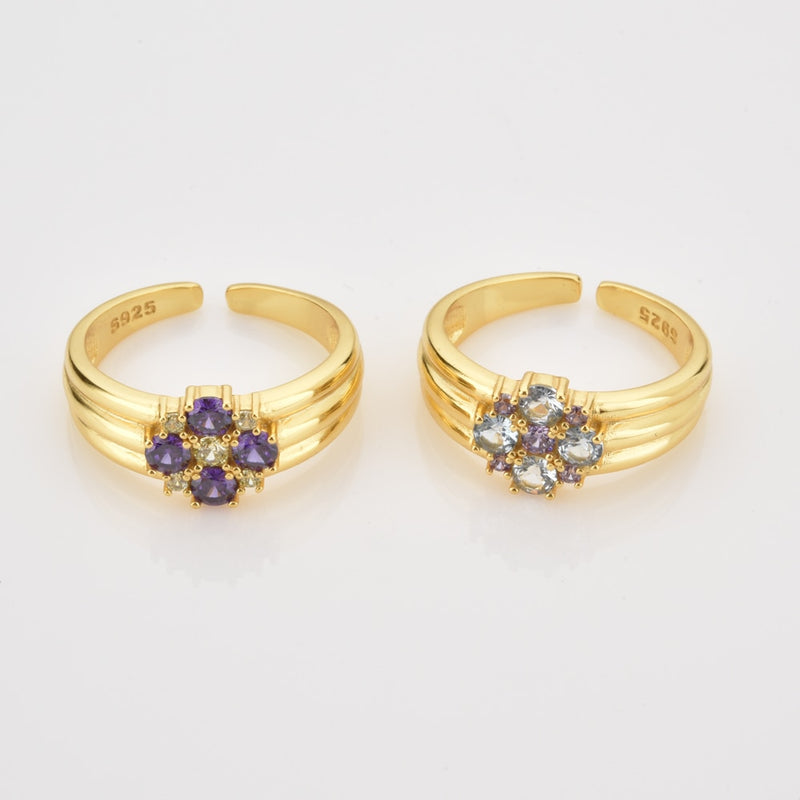 Anello Parisa Celeste Oro