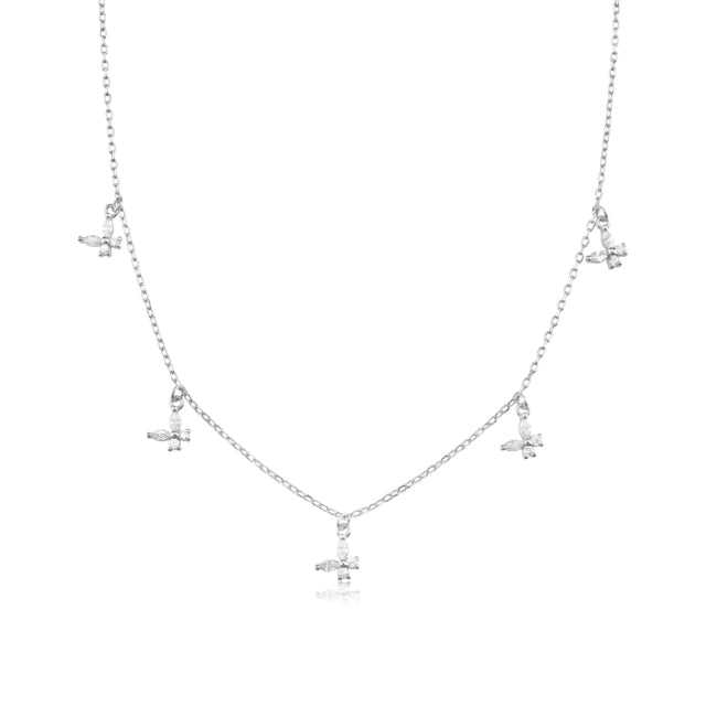 Choker Butterfly Plata