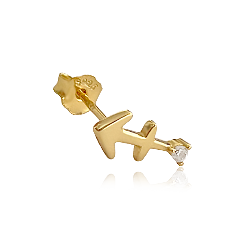 Pendiente Mini Zodiaco Oro