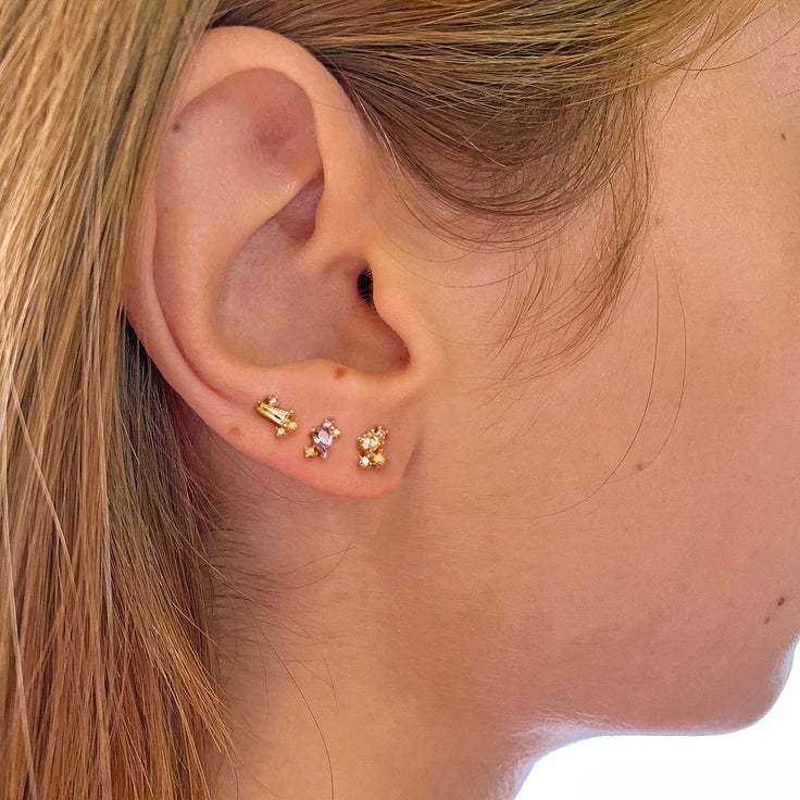 Silver Khep Earrings 