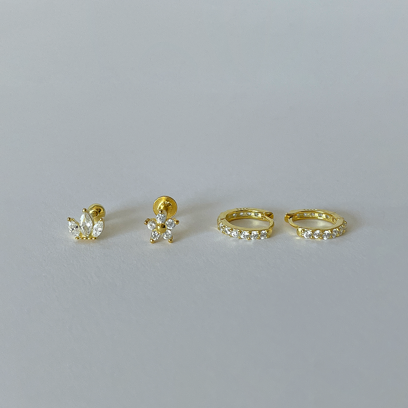 Mini White Gold Hoop - 7mm
